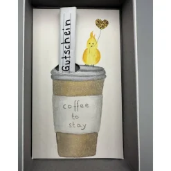 Einladung zum Kaffee – kreative Geschenkverpackung mit Coffee-to-stay-Becher