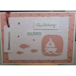 Einladungen zur Konfirmation, Kommunion, Firmung, Handarbeit