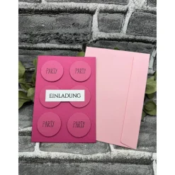 Einladungskarte | Geburtstagseinladung | Kinderparty | Party | mit Umschlag