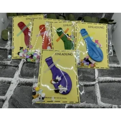 Einladungskarte | Handgemacht | Geburtstagseinladung | Geburtstag | Kinderparty | Party | ohne Umschlag