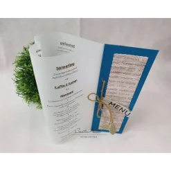 Einladungskarte ALTROSA-TAUPE Kommunion Taufe oder in Wunschfarbe