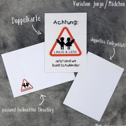 Einladungskarte Einschulung Schulanfang 