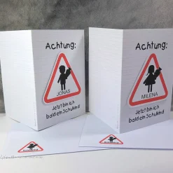 Einladungskarte Einschulung Schulanfang 