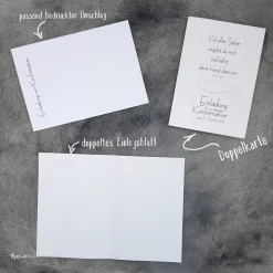 Einladungskarte Konfirmation, Kommunion & Firmung