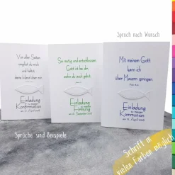 Einladungskarte Konfirmation, Kommunion & Firmung