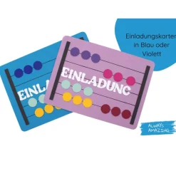 Einladungskarte Schulanfang | Bastelset | Rechenrahmen | Einschulungsfeier Ideen | Einladung zur Einschulung