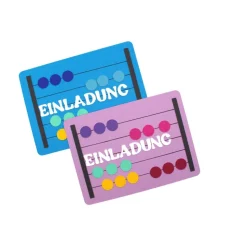 Einladungskarte Schulanfang | Bastelset | Rechenrahmen | Einschulungsfeier Ideen | Einladung zur Einschulung