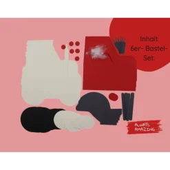 Einladungskarte Traktor Bastelset | Traktor Einladungskarten | der kleine rote Traktor | Roter Traktor