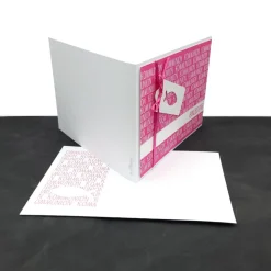 Einladungskarte zur Kommunion, Konfirmation & Firmung – Farbenfroh, individuell & mit Fisch-Anhänger