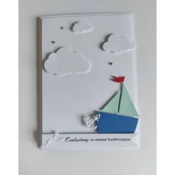 Einladungskarte zur Konfirmation / Kommunion