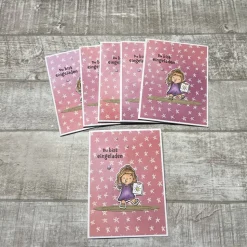 Einladungskarten Kindergeburtstag Mädchen 6er Set Einladung Geburtstag Karte Kinder