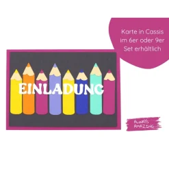 Einladungskarten zur Einschulung | Karten personalisieren | Einladung Schuleinführung |  Bastelset