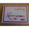 Einladungskarten zur Konfirmation Einladungskarte Fisch Einladung Einladunge Mädchen Junge Grußkarte Konfirmation