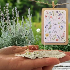 Einpflanzbare Karte zu Ostern aus Samenpapier | nachhaltige Geschenke | Grußkarte zu Ostern