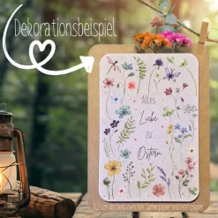 Einpflanzbare Karte zu Ostern aus Samenpapier | nachhaltige Geschenke | Grußkarte zu Ostern