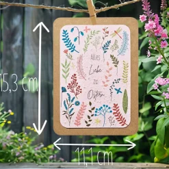 Einpflanzbare Karte zu Ostern aus Samenpapier | nachhaltige Geschenke | Grußkarte zu Ostern