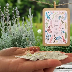 Einpflanzbare Karte zu Ostern aus Samenpapier | nachhaltige Geschenke | Grußkarte zu Ostern