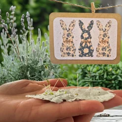 Einpflanzbare Karte zu Ostern aus Samenpapier | nachhaltige Geschenke | Grußkarte zu Ostern