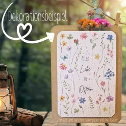 Einpflanzbare Karte zu Ostern aus Samenpapier | nachhaltige Geschenke | Grußkarte zu Ostern