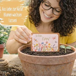 Einpflanzbare Karte zu Ostern aus Samenpapier | nachhaltige Geschenke | Grußkarte zu Ostern