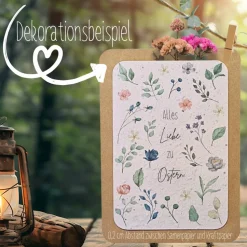 Einpflanzbare Karte zu Ostern aus Samenpapier | nachhaltige Geschenke | Grußkarte zu Ostern