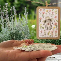 Einpflanzbare Karte zu Ostern aus Samenpapier | nachhaltige Geschenke | Grußkarte zu Ostern