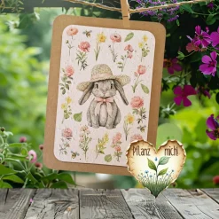 Einpflanzbare Karte zu Ostern aus Samenpapier | nachhaltige Geschenke | Grußkarte zu Ostern