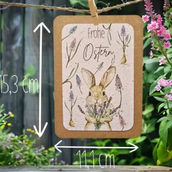 Einpflanzbare Karte zu Ostern aus Samenpapier | nachhaltige Geschenke | Grußkarte zu Ostern