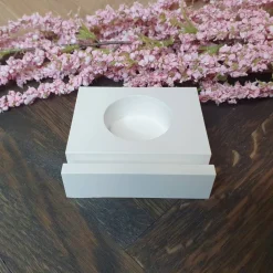 Einschieber "Schultüte" mit Teelichthalter aus Keraflott gegossen