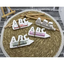 Einschulung| ABC Tischdeko | Geldgeschenk | Süssigkeitenhalter | aus Kerakraft