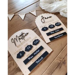 Einschulung Deko - Beschriftbare Tafel für Schulkind | Schulanfang | Erinnerung an die Schulzeit | Geschenk Einschulung,