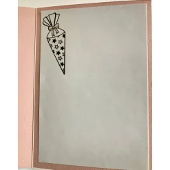 Einschulung Drehkarte Glückwunsch Karte Schulkind Enkelin Enkel Schulanfang