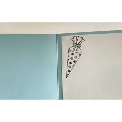 Einschulung Drehkarte Glückwunsch Karte Schulkind Enkelin Enkel Schulanfang