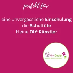 Einschulung Geschenkidee – DIY ABC & Zahlen Set zum Selber Gestalten für Kinder – Kreative Schultüte zur Einschulung to go