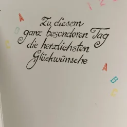 Einschulung Grußkarte Geldfach Schultasche ABC Glückwunschkarte