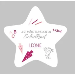 Einschulungsdeko für Sternenkind | Sternenkind Schulanfang | Einschulungsgeschenk Grabdeko | personalisierter Stern für