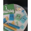 Einschulungsdekoration aus Fondant, Tortendekoration Einschulung, Schulanfang
