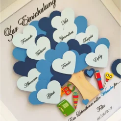 Einschulungsgeschenk Junge, Geschenk zur Einschulung ,Geschenk Schulanfang, Einschulung Bilderrahmen