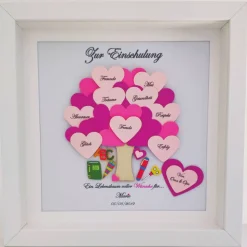 Einschulungsgeschenk Mädchen, Geschenk zur Einschulung ,Geschenk Schulanfang, Einschulung Bilderrahmen