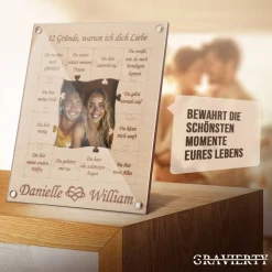 Einzigartige Erinnerungen gestalten Personalisierter Holz-Puzzle-Bilderrahmen für unvergessliche Momente Perfektes Gesch