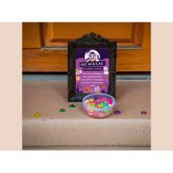 Einzigartige Halloween Haus Deko – Türschild mit Vampir Motiv in DIN A4 als Print | Kinder -Halloweenparty