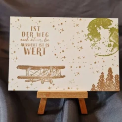 Einzigartige Postkarten / Flugzeugliebhaber / Baum- und Mondmotive / Abenteuer und Fernweh / Luftfahrt und Natur