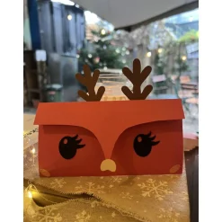 Einzigartige Rentier Klappkarte