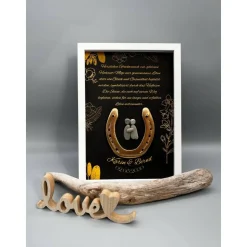 Einzigartiges Geschenk goldene Hochzeit | Wandbild goldene Hochzeit personalisierbar | Geschenk goldene Hochzeit | 50. J