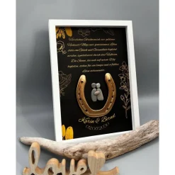 Einzigartiges Geschenk goldene Hochzeit | Wandbild goldene Hochzeit personalisierbar | Geschenk goldene Hochzeit | 50. J