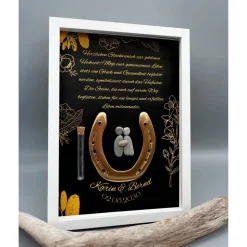 Einzigartiges Geschenk goldene Hochzeit | Wandbild goldene Hochzeit personalisierbar | Geschenk goldene Hochzeit | 50. J