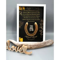 Einzigartiges Geschenk goldene Hochzeit | Wandbild goldene Hochzeit personalisierbar | Geschenk goldene Hochzeit | 50. J