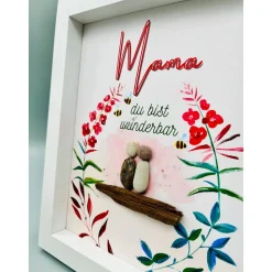 Einzigartiges Geschenk zum Muttertag | Wandbild Muttertag | Muttertag | Danke Mama Geschenk | personalisierbares Geschen
