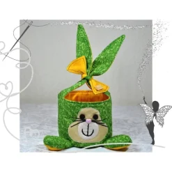 Einzigartiges Osternest mit Hasen,  Osterdekoration, Ostergeschenk