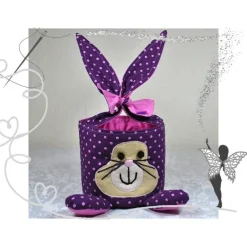 Einzigartiges Osternest mit Hasen,  Osterdekoration, Ostergeschenk